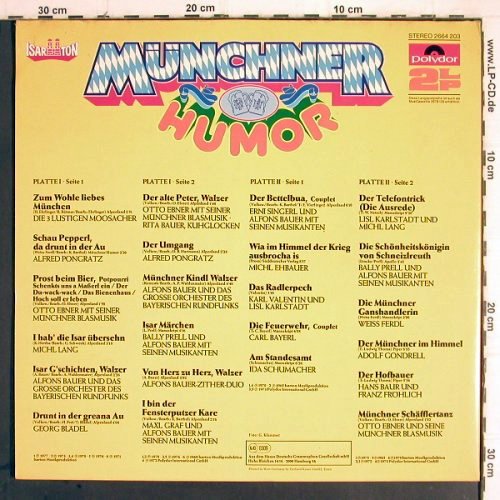 V.A.Münchener Humor:&nbsp;3 Lustigen Moosbacher..Otto Ebner&., Polydor (2664 203), D, Foc Typ:&nbsp;2LP Best.-Nr.:&nbsp;Y9562 Preis:&nbsp; 6,00 Euro