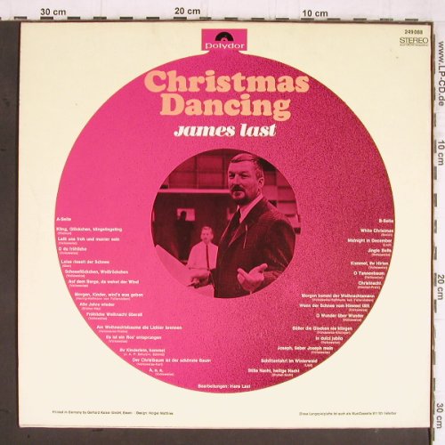 Last,James:&nbsp;Christmas Dancing, Polydor (249 088), D, 1966 Typ:&nbsp;LP Best.-Nr.:&nbsp;Y9871 Preis:&nbsp; 6,00 Euro