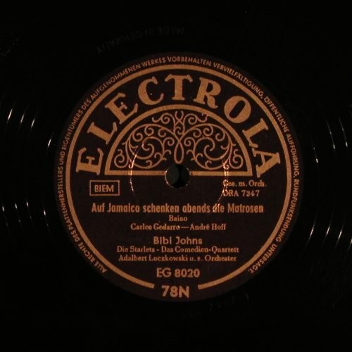 Johns,Bibi: Auf Jamaica sch.d.MatosenBellaBimba, Electrola(EG 8020), D, 1953 - 78N - N380 - 10,00 Euro