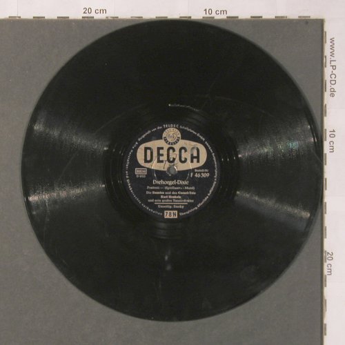 Sunnies - Cornel-Trio-Kurt Henkels: Drehorgel-Dixie, Decca(F 46 309), D,  - 25cm - N444 - 4,00 Euro