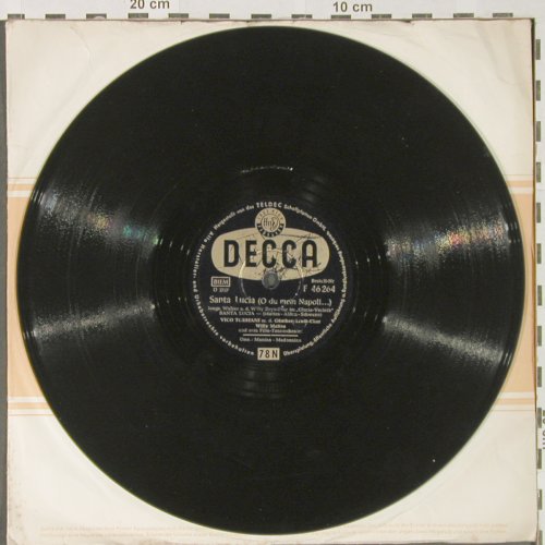 Torriani,Vico - Mattes,Willy: Santa Lucia(oh du mein Napoli), Decca(F 46 264), D,m-/vg+,  - 25cm - N51 - 6,00 Euro
