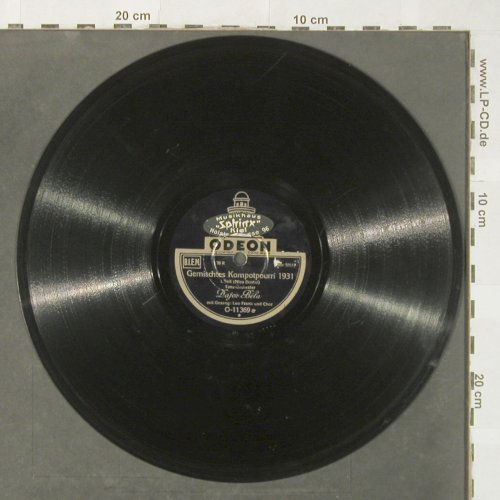 Bela,Dajos - Leo Frank & Chor: Gemischtes Kompotpourri 1931,vg+, Odeon(O-11369), D,No Cover,  - 25cm - N92 - 5,00 Euro