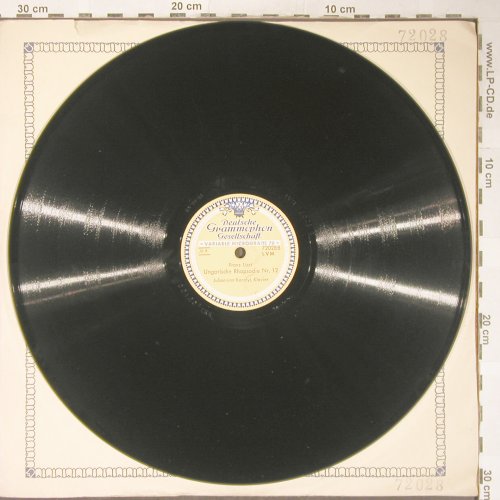 Liszt,Franz: Ungarische Rhapsodie Nr.2, D.Gr.(72028), D, VG+, 1950 - 30cm - N160 - 4,00 Euro