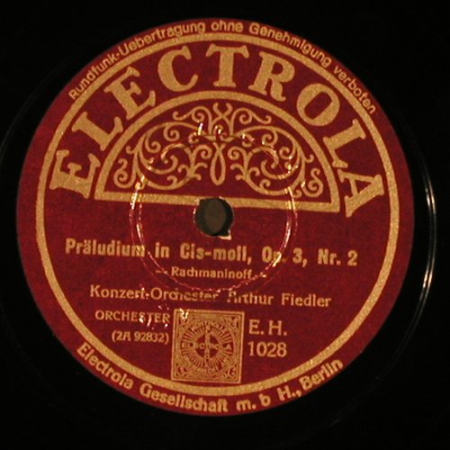 Rachmaninoff,Sergei: Präludium in G-moll,op.23 Nr.5,op3., Electrola(EH 1028), D,  - 30cm - N225 - 6,00 Euro