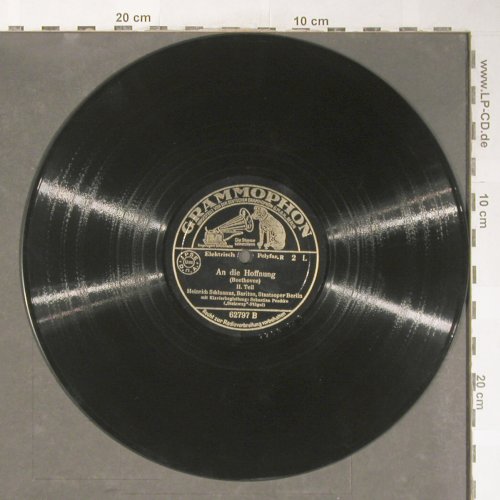 Schlusnus,Heinrich: An die Hoffnung, Grammophon(62797), D,vg+, 1938 - 25cm - N184 - 6,00 Euro