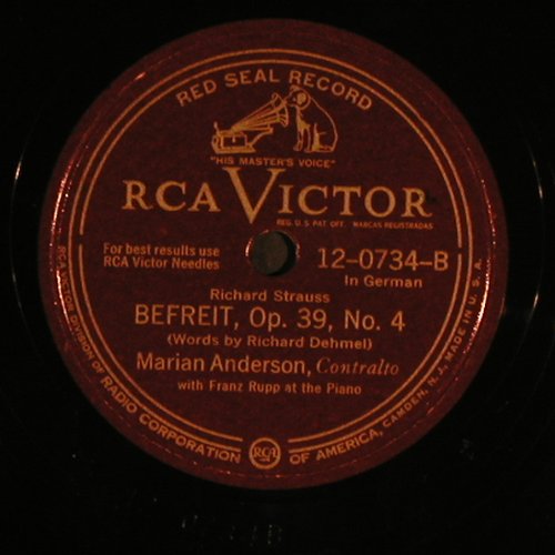 Strauss,Richard: Morgen,op.27,No4, RCA Victor(12-0734), US,  - 30cm - N350 - 7,50 Euro