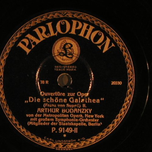 Suppe,Franz von: Die schöne Galathea,Overture, Parlophone(P 9149), D,  - 30cm - N155 - 5,00 Euro