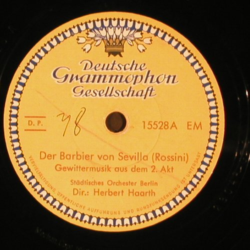 Rossini,Gioacchino / Mascogni: Der Babier,Gewitter 2.Akt., D.Gr.(15528), D, wol, 1943 - 30cm - N209 - 6,00 Euro