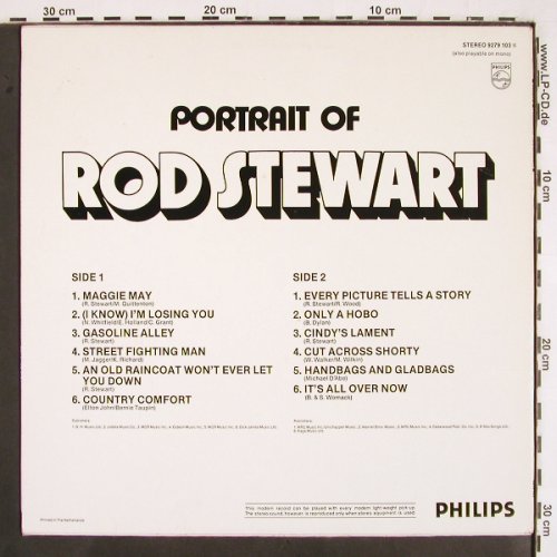 Stewart,Rod: Portrait Of - Sucess Series, Philips (9279 103), NL Typ: LP Best.-Nr.: V2428 Preis: 6,00 Euro