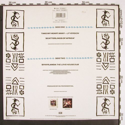 Clegg,Johnny & Savuka: Take my Heart Away+2, EMI (20 2968 6), NL, 1988 Typ: 12" Best.-Nr.: V2495 Preis: 4,00 Euro