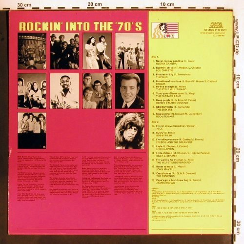 V.A.All you need is Love,Rockin.70s: Gloria Gaynor... James Brown, Theatre Project Records (9199 992), UK Typ: LP Best.-Nr.: V2531 Preis: 4,00 Euro