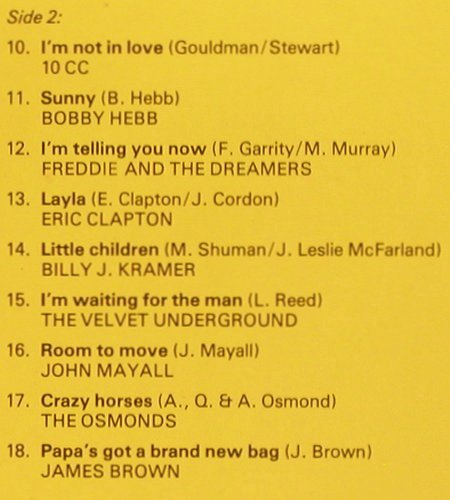 V.A.All you need is Love,Rockin.70s: Gloria Gaynor... James Brown, Theatre Project Records (9199 992), UK Typ: LP Best.-Nr.: V2531 Preis: 4,00 Euro