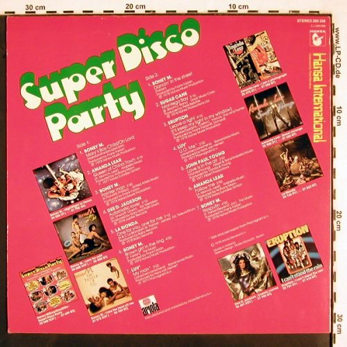 V.A.Super Disco Party: Boney M., Amanda Lear, La Bionda, Hansa (200 258), D, 1978 Typ: LP Best.-Nr.: V2573 Preis: 6,00 Euro