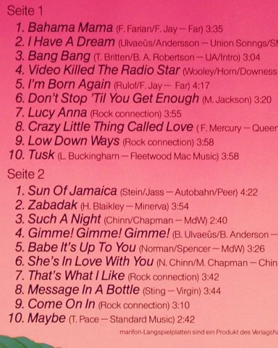V.A.20 Top-Hits International: Bahama Mama..Maybe (Cover Versions), Marifon (47 914 XAT), D, 1979 Typ: LP Best.-Nr.: V2578 Preis: 4,00 Euro