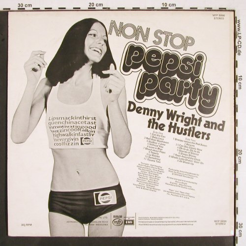 Wright,Danny and the Hustlers: Non Stop PEPSI Party, MFP (MFP 50098), UK, 1974 Typ: LP Best.-Nr.: V2581 Preis: 6,00 Euro