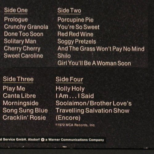 Diamond,Neil: Hot August Night, Foc, MCA (250 406-1), D, Ri, 1974 Typ: 2LP Best.-Nr.: V2598 Preis: 7,50 Euro