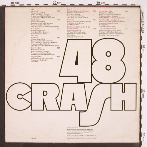 V.A.48 Crash: Gisela Dresler-Monika Hauff/Henkle, Amiga, vg+/vg+ (8 55 392), DDR, 1975 Typ: LP Best.-Nr.: V2646 Preis: 6,00 Euro