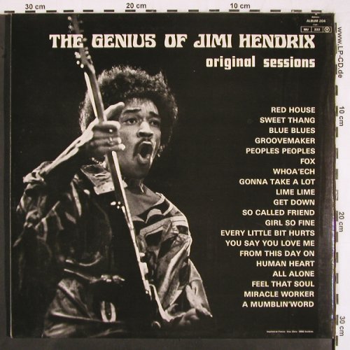 Hendrix,Jimi: The Genius of, Foc, Festival (ALBUM 204), F Typ: 2LP Best.-Nr.: V2658 Preis: 20,00 Euro