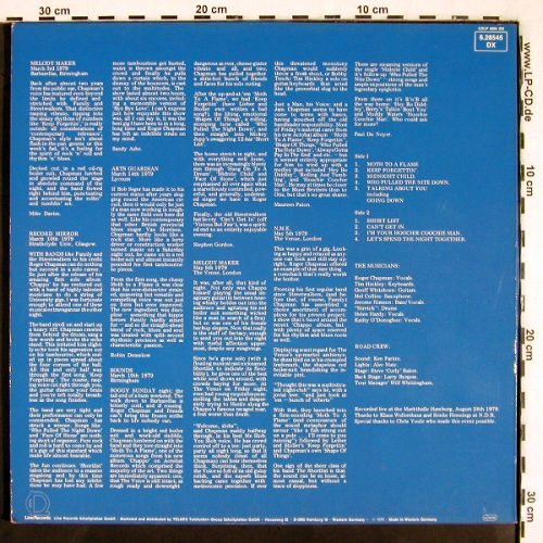 Chapman,Roger & the Shortlist: Live in Hamburg+Book mit 7"Flexi, LINE (6.28545 DX), D,Lim.Ed., 1979 Typ: LP/12" Best.-Nr.: V2667 Preis: 12,50 Euro