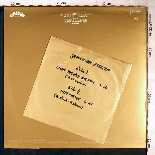 Jefferson Starship: Gold, + Single, Grunt (FL 13247), D, 1979 Typ: LP Best.-Nr.: V2702 Preis: 9,00 Euro