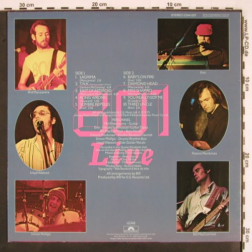 801: Live, Ri, Polydor (2344 097), D, 1976 Typ: LP Best.-Nr.: V2750 Preis: 9,00 Euro