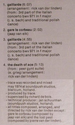 Trace: Same, van der Linden*2/v.Eik-Pierre, Sire (9147-7504), CDN, co, 1974 Typ: LP Best.-Nr.: V2776 Preis: 9,00 Euro