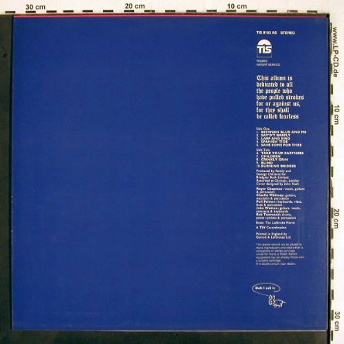 Family: Fearless (1971), TIS/Teldec (TIS 8103 AS), D Typ: LP Best.-Nr.: V2793 Preis: 12,50 Euro