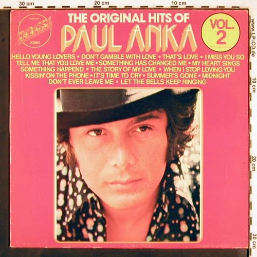 Anka,Paul: The Original Hits Of, Vol.2, Embassy (EMB 31111), NL, 1975 Typ: LP Best.-Nr.: V2806 Preis: 6,00 Euro