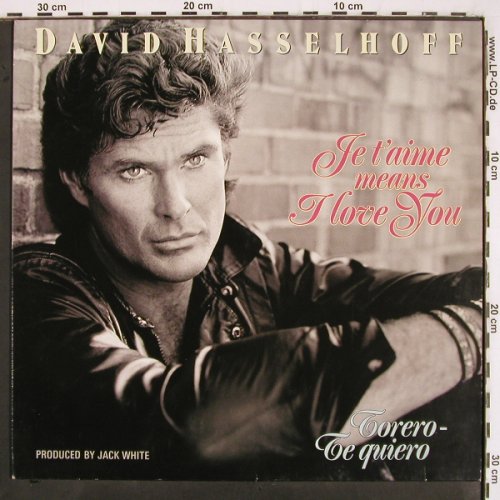 Hasselhoff,David: Je T'aime means I love you*2+1, White Records (613 234), D, 1990 Typ: 12" Best.-Nr.: V2813 Preis: 17,50 Euro
