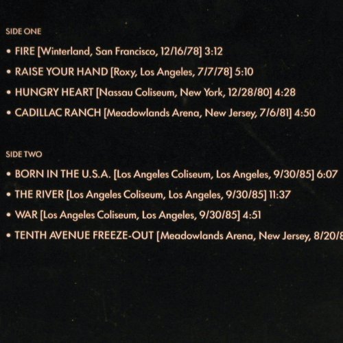 Springsteen,Bruce & E Street Band: Live 1975-85,Sp.Lim.Ed,Promo, CBS,incl.Booklet (SAMP 1104), NL,No.0676, 1986 Typ: LP Best.-Nr.: V2830 Preis: 40,00 Euro