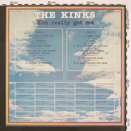 Kinks: You Really Got Me, Mode (MD.9017), F, Ri, 1979 Typ: LP Best.-Nr.: V2834 Preis: 7,50 Euro