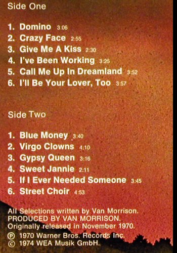 Morrison,Van: 2 Originals Of, Street Choir/Tupelo, WB (WB 86 009), D, Foc, 1974 Typ: 2LP Best.-Nr.: V2841 Preis: 14,00 Euro