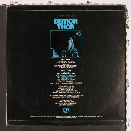 Demon Thor: Written In The Sky, UA (UAS 29496), I, 1973 Typ: LP Best.-Nr.: V2844 Preis: 17,50 Euro