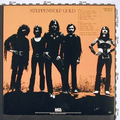 Steppenwolf: Gold-Their Greatest Hits, MCA (250 450-1), D, Ri Typ: LP Best.-Nr.: V2887 Preis: 7,50 Euro