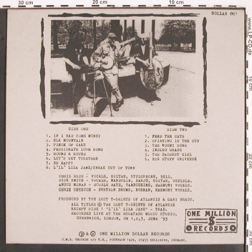 The Lost T-Shirts Of Atlantis: Same, One Million Dollar Rec. (Dollar 001), D, 1993 Typ: LP Best.-Nr.: V2989 Preis: 9,00 Euro