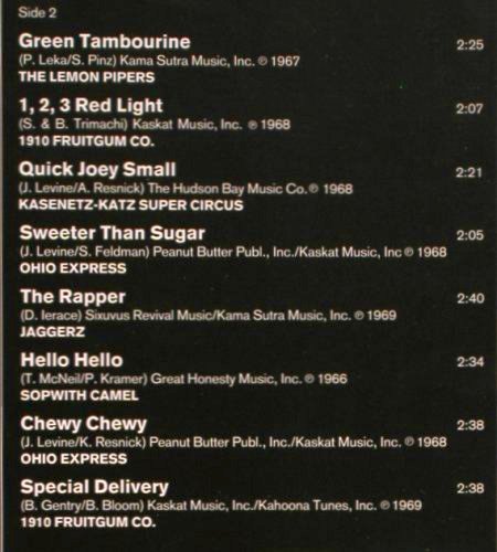V.A.16 Greastest Bubble Gum Hits: Ohio Express... 1910 Fruitgum Co., RCA Musterplatte (NL 45336), D, 1982 Typ: LP Best.-Nr.: V3264 Preis: 6,00 Euro