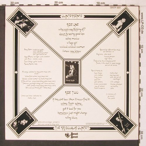 Sir Douglas Quintet: Quintessence, Sonet (SNTF 881), UK, 1982 Typ: LP Best.-Nr.: V3774 Preis: 5,00 Euro