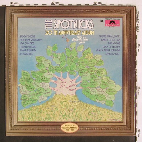 Spotnicks: 20 Anniversary Album, Foc, Polydor (2344 156), S, 1980 Typ: LP Best.-Nr.: V3987 Preis: 12,50 Euro