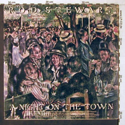 Stewart,Rod: A Night On The Town,Tee-Shirt flyer, WB (BS 2938), US, m-/vg+, 1976 Typ: LP Best.-Nr.: V4025 Preis: 6,00 Euro