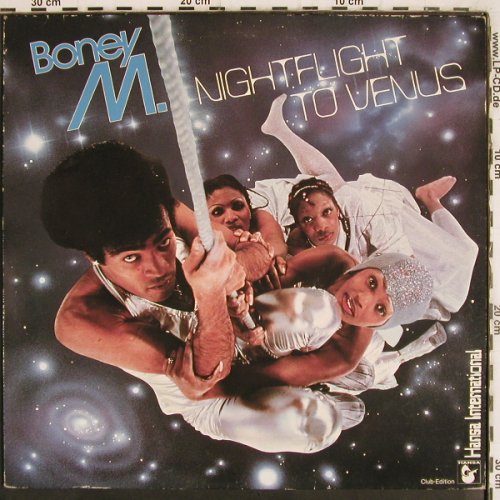Boney M.: Nightfly To Venus,Postcards,Club-Ed, Hansa (34 009 1), D, 1978 Typ: LP Best.-Nr.: V4093 Preis: 7,50 Euro