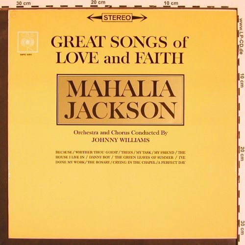 Jackson,Mahalia: Great Songs of Love and Faith(1962), CBS (SBPG 62051), UK Typ: LP Best.-Nr.: V4385 Preis: 9,00 Euro