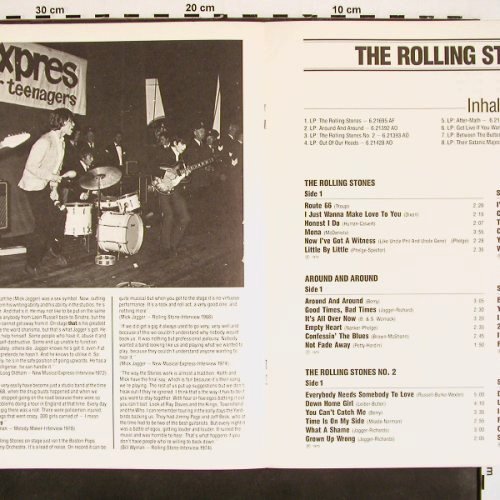 Rolling Stones: Booklet-8 Jahre R.S.63-70/ Story, Teldec (6.30118-00-501), D,8 Seiten Typ: Book Best.-Nr.: V4442 Preis: 5,00 Euro