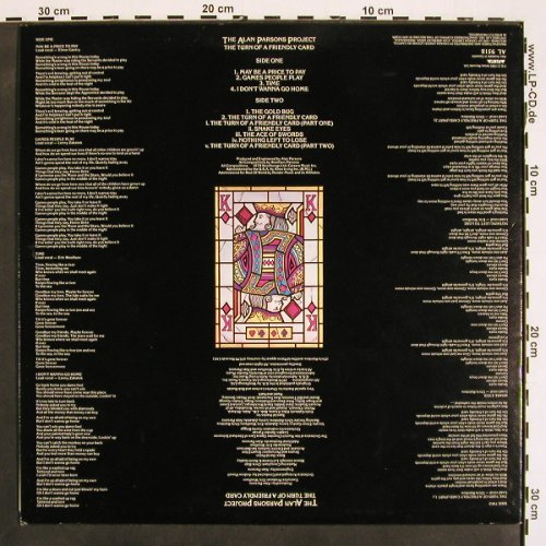 Parsons Project,Alan: The Turn Of A Friendly Card, Arista(AL 9518), CDN, 1980 - LP - V4455 - 7,50 Euro