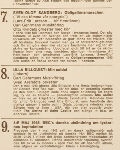 V.A.Sonora-Melodier som bedära: 40 Ar, 1932-1972, Foc, Sonora(6830 124), S,  - LP - V4460 - 7,50 Euro