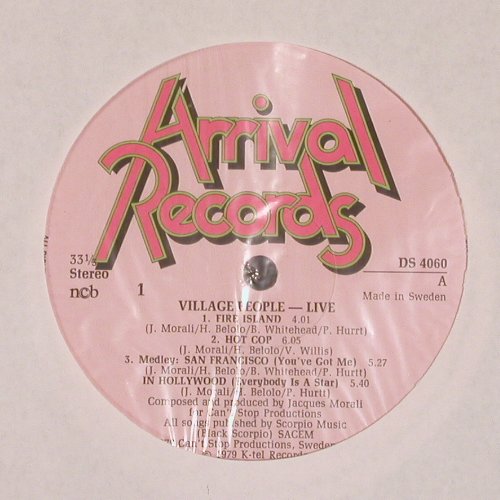Village People: Live and Sleazy, Foc, Arrival Records (DS4060), S, 1979 Typ: 2LP Best.-Nr.: V4477 Preis: 9,00 Euro