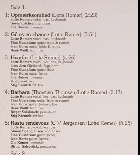 Römer,Lotte: Same, Foc, Metronome (MLP 15 648), DK, 1978 Typ: LP Best.-Nr.: V4490 Preis: 6,00 Euro