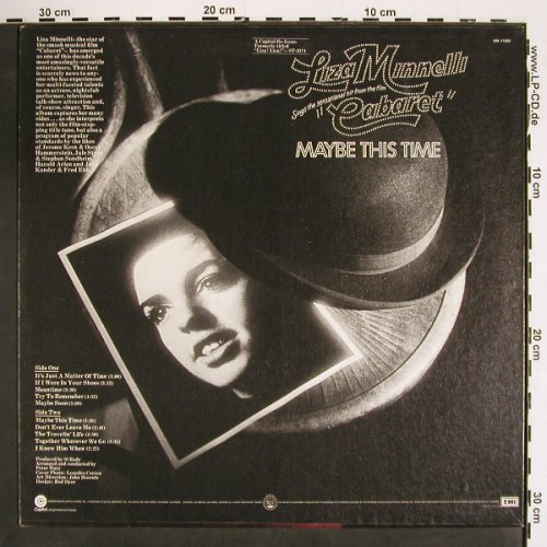 Minnelli,Liza: Maybe this Time, Capitol (SM-11080), US, 1973 Typ: LP Best.-Nr.: V4565 Preis: 7,50 Euro