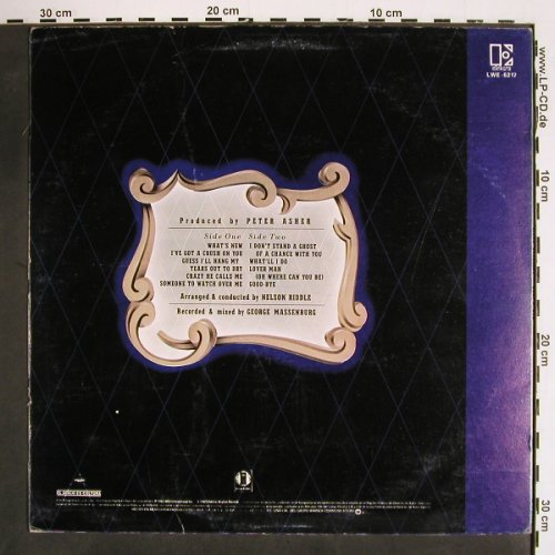 Ronstadt,Linda & Nelson Riddle Orch: What's new, Asylum (LWE-6212), MEX, 1983 Typ: LP Best.-Nr.: V4571 Preis: 5,00 Euro
