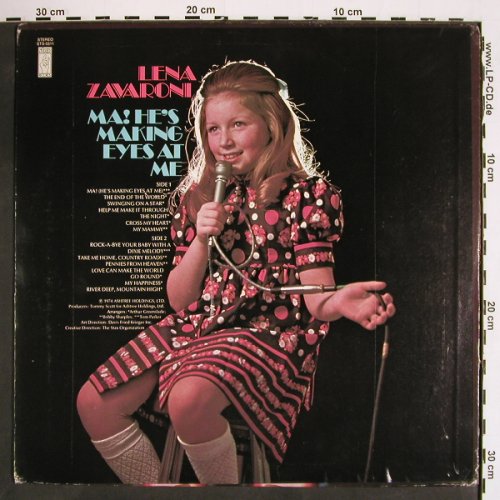 Zavaroni,Lena: Ma! He's Making Eyes At Me, Stax (STS-5511), D, 1974 Typ: LP Best.-Nr.: V4581 Preis: 6,00 Euro