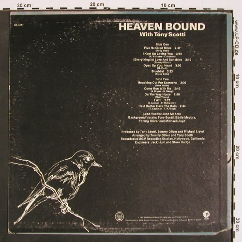 Heaven Bound: with Tony Scotti, m-/vg+, MGM(SE-4817), US, CO, 1972 - LP - V4592 - 5,00 Euro